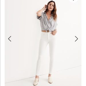 Madewell Skinny in Pure White size 24